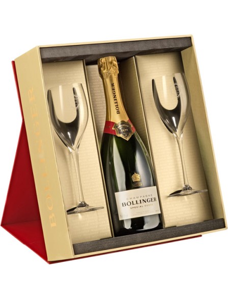 Coffret Bollinger Brut Spécial Cuvée + 2 Verres - Chai N°5