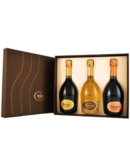 Champagne Coffret Trio Ruinart - Brut, Rosé & Blanc de Blancs - Ruinart - Chai N°5