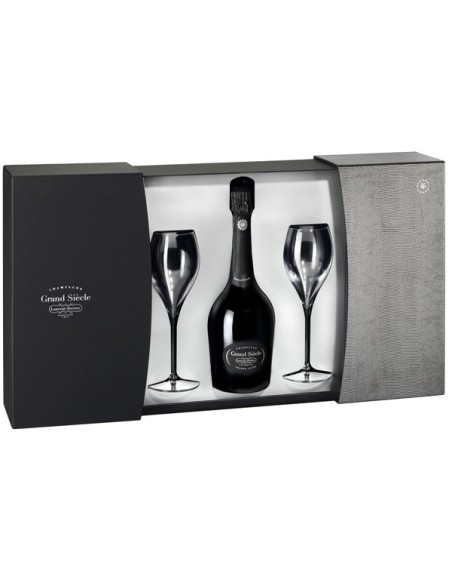 Grand Siècle en Coffret + 2 Coupes - Brut - Laurent Perrier - Chai N°5