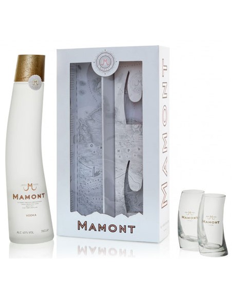 Vodka Mamont - Coffret + 2 Verres - Chai N°5