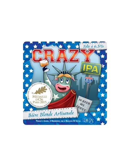 Crazy IPA Blonde - Brasserie de Sutter - Chai N°5