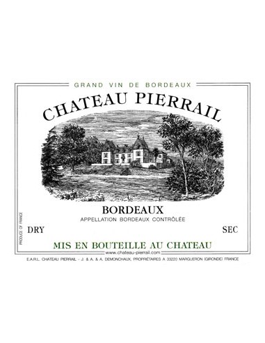Vin Château Pierrail Blanc 2018 - Chai N°5