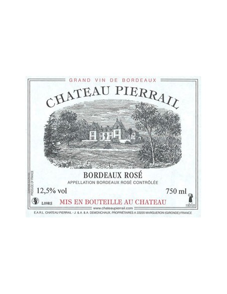 Château Pierrail Rosé 2015 - Chai N°5