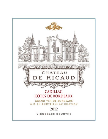 Vin Château de Ricaud 2016 Cadillac Côtes de Bordeaux - Chai N°5