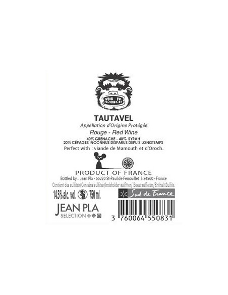 Vin The Tautavel Man - Maison Jean Pla - Chai N°5