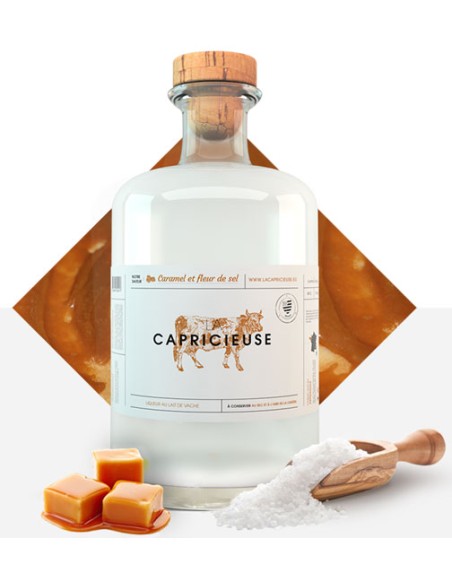 Liqueur au Lait de Vache Saveur Caramel et Fleur de Sel - la Capricieuse - Chai N°5