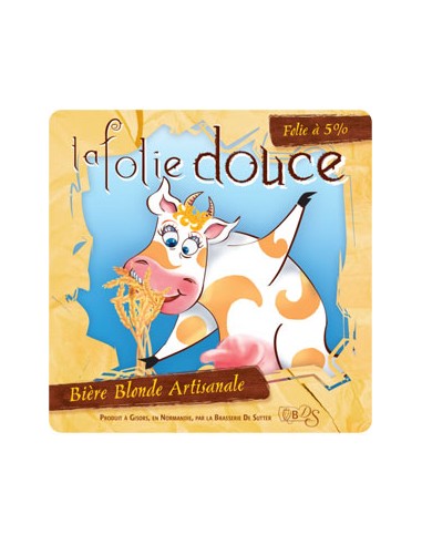 Bière Folie Douce Blonde 33 cl - Chai N°5