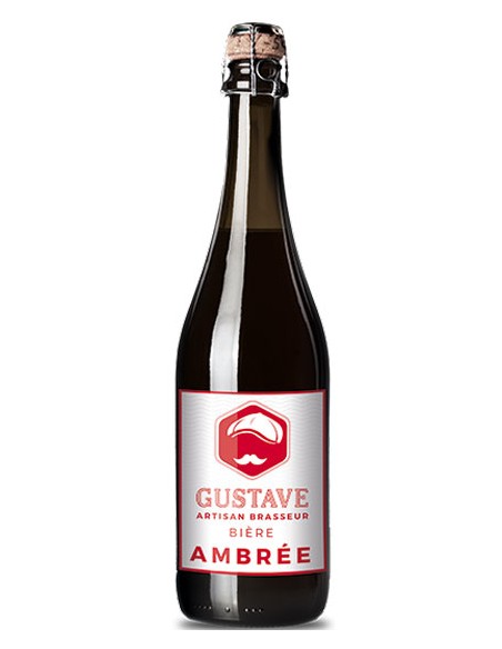 Bière Gustave Ambrée 75 cl - Chai N°5