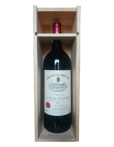 Vin Château La Rose-Pourret 2014 Saint-Emilion Grand Cru - Magnum Caisse Bois - Chai N°5