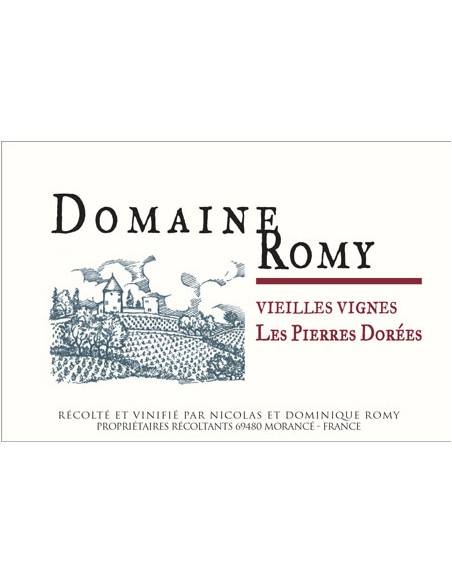 Vin Les Pierres Dorées 2018 - Domaine Romy - Chai N°5