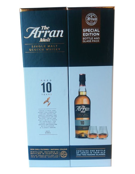 Whisky Coffret Arran 10 Ans + 2 Verres - Chai N°5