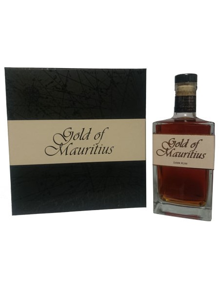 Rhum Coffret Gold of Mauritius Dark Rum + 1 Verres - Chai N°5