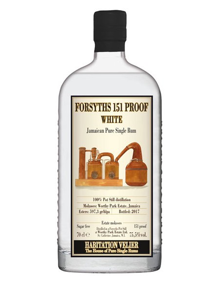 Rhum Forsyths 151 Proof White 70 cl 75.5 % - Chai N°5