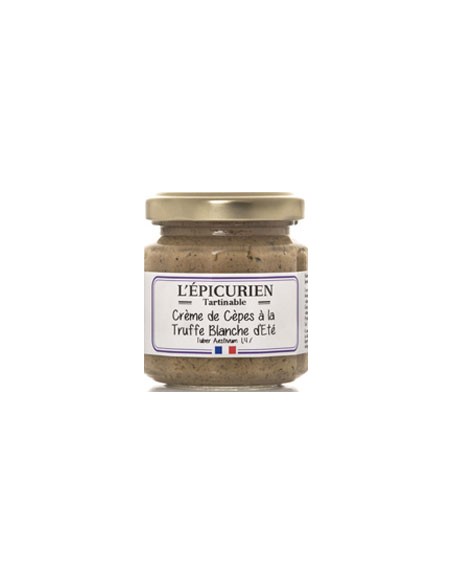 Tartinables Crème de Cèpes à la Truffe Blanche d'Eté 100g - L'Epicurien - Chai N°5