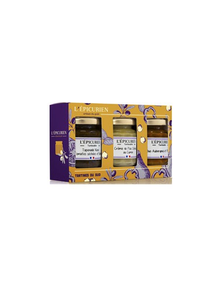 Tartinables Coffret Tartines du Sud 3x100g - L'Epicurien - Chai N°5