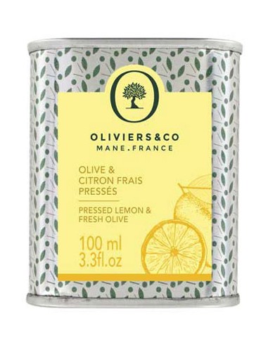 Huile d'Olive et Citron frais pressés 100 ml - Oliviers & Co - Chai N°5