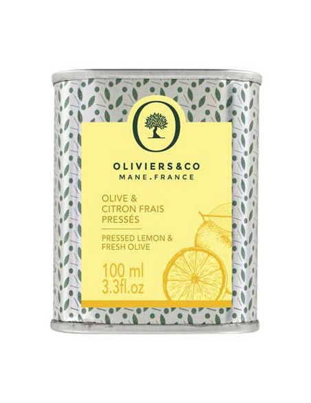 Huile d'Olive et Citron frais pressés 100 ml - Oliviers & Co - Chai N°5