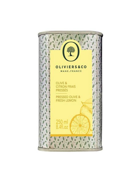 Huile d'Olive et Citron frais pressés 250 ml - Oliviers & Co - Chai N°5