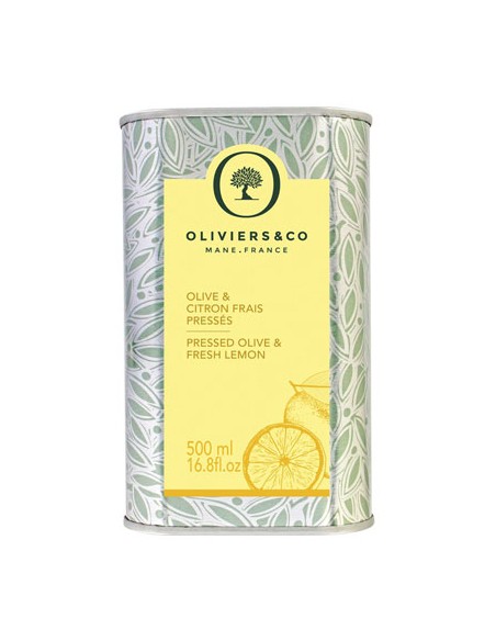 Huile d'Olive et Citron frais pressés 500 ml - Oliviers & Co - Chai N°5