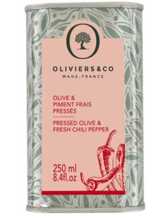 Huile d'Olive & Piment Frais Pressés 250 ml - Oliviers & Co - Chai N°5