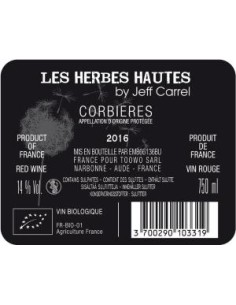 Vin Les Herbes Hautes - Jeff Carrel - Chai N°5