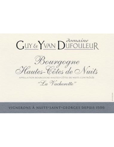 Vin Hautes-Côtes de Nuits 2016 La Vacherotte - Chai N°5