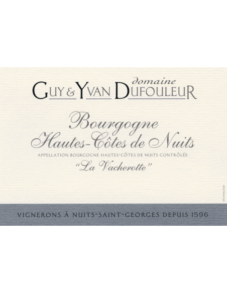 Vin Hautes-Côtes de Nuits 2016 La Vacherotte - Chai N°5