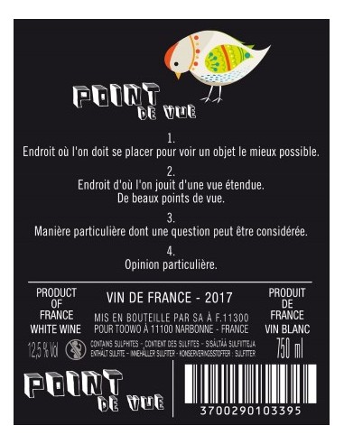 Vin Point de Vue 2017 - Jeff Carrel - Chai N°5