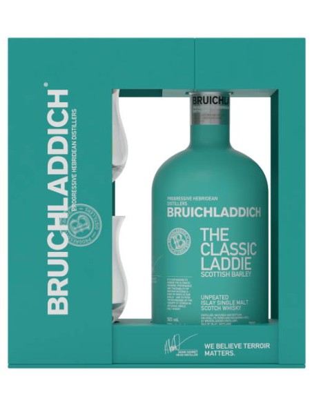 Whisky Bruichladdich The Classic Laddie Coffret  + 2 Verres - Chai N°5