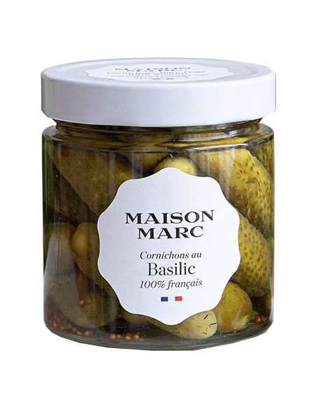 Cornichons au Basilic 250g - Maison Marc - Chai N°5