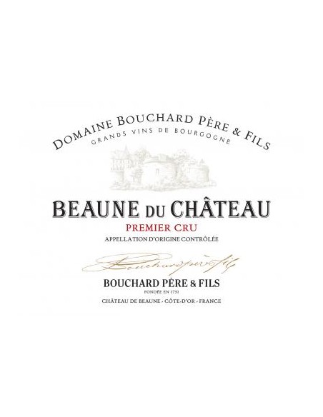 Vin Beaune du Château Blanc Premier Cru 2015 - Magnum - Bouchard Père & Fils - Chai N°5 Vin Beaune du Château Blanc Premier Cru 2015 - Magnum - Bouchard Père & Fils - Chai N°5