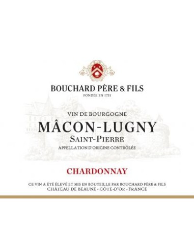 Vin Mâcon-Lugny Saint-Pierre 2019 en 37.5 cl - Bouchard Père & Fils - Chai N°5