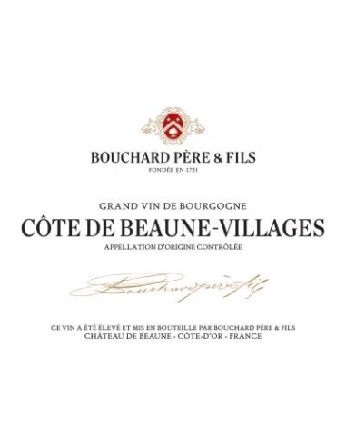 Vin Côte de Beaune-Villages 2018 - Bouchard Père & Fils - Chai N°5