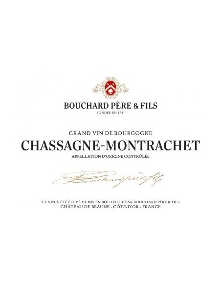 Vin Chassagne-Montrachet - Bouchard Père et Fils - Chai N°5
