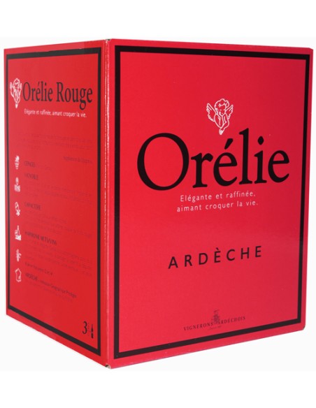 Vin Cubi Orélie Rouge 3 L - Les Vignerons Ardéchois - Chai N°5