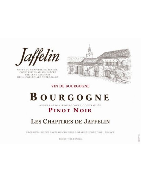 Vin Bourgogne Pinot Noir Les Chapitres - Jaffelin - Chai N°5 Vin Bourgogne Pinot Noir Les Chapitres - Jaffelin - Chai N°5