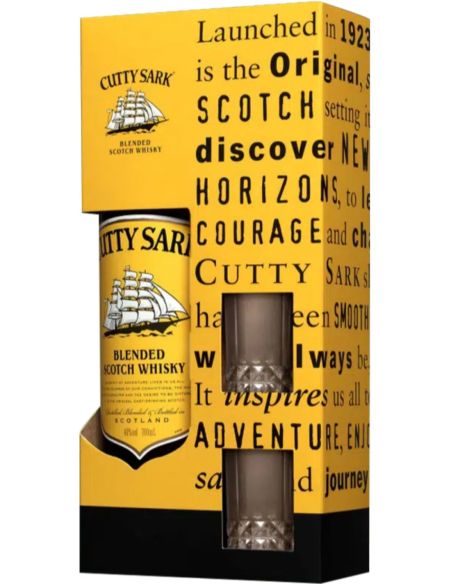 Whisky Coffret Cutty Sark Original + 2 Verres - Chai N°5