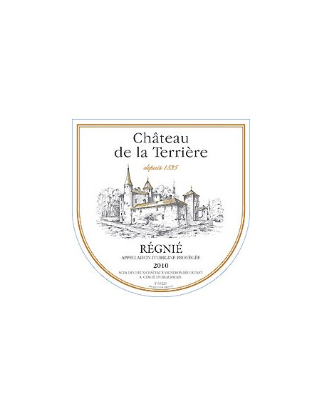 Régnié 2015 - Château de la Terrière - Chai N°5