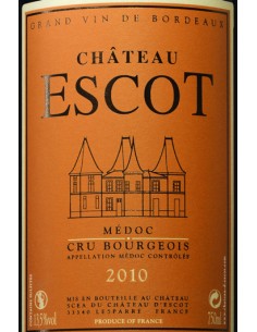 Vin Château d'Escot Médoc - Chai N°5 2