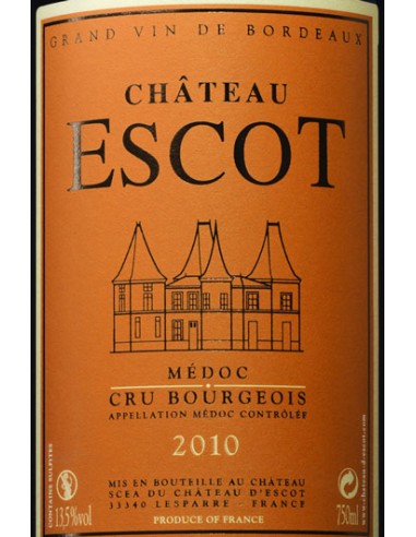 Vin Château d'Escot Médoc - Chai N°5