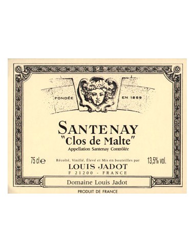 Vin Santenay Clos de Malte - Louis Jadot - Chai N°5