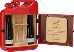 Brimoncourt Champagne Upcycled Jerry Can for Glasses