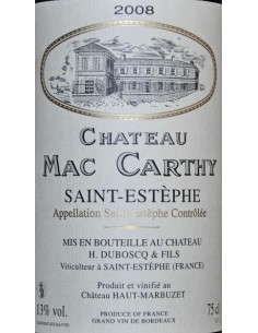 Vin Château Mac Carthy Saint-Estèphe - Magnum - Chai N°5