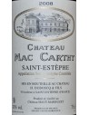 Vin Château Mac Carthy Saint-Estèphe - 37.5 cl - Chai N°5